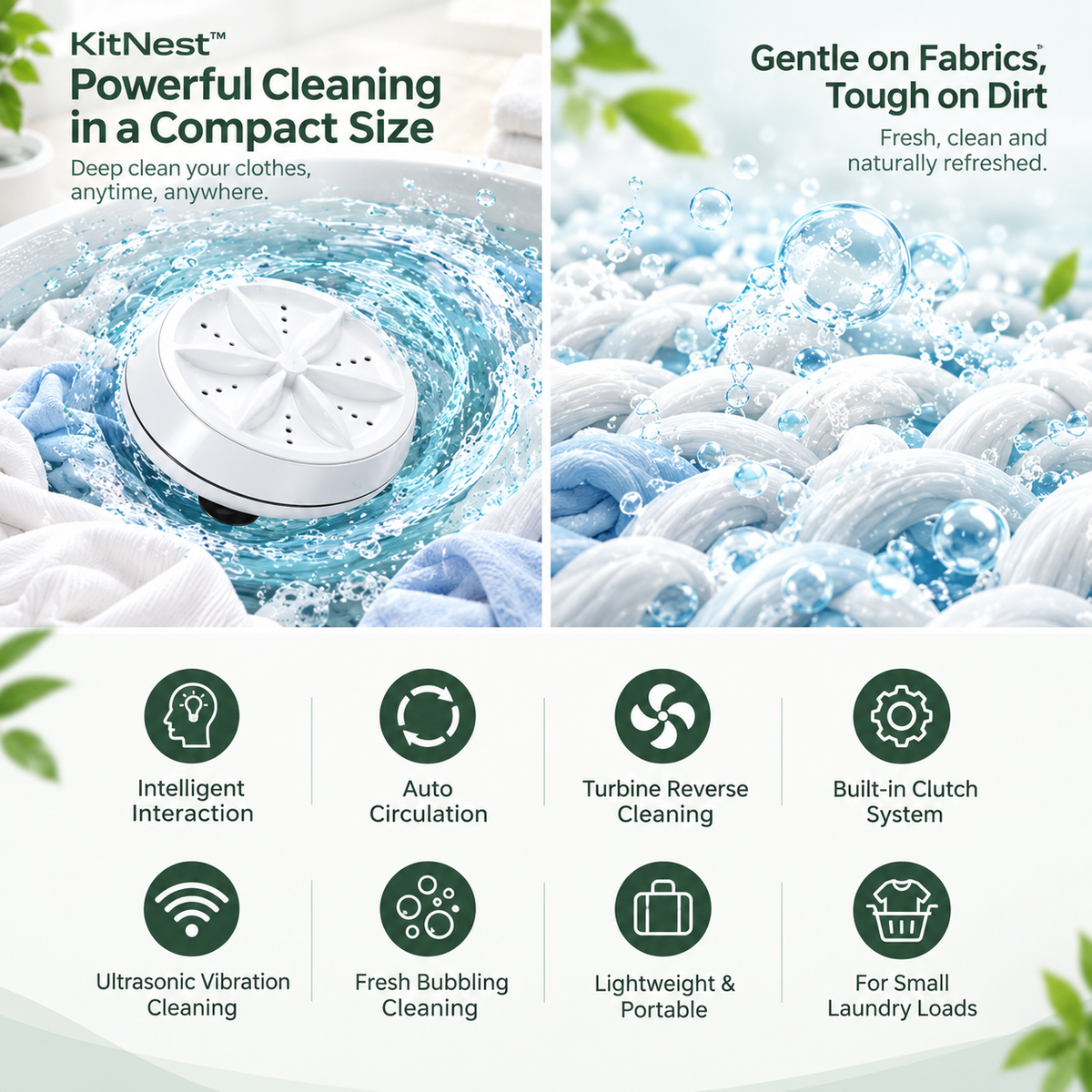KitNest™ Portable Mini Washing Machine