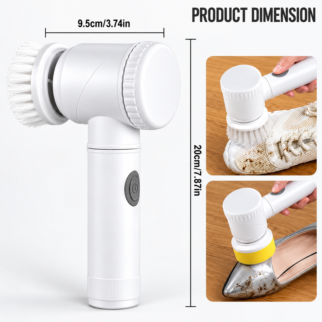 KitNest 5-in-1 Electric Spin Scrubber